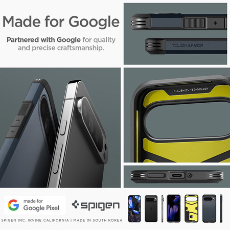 Spigen Tough Armor - Etui do Google Pixel 9 Pro XL (Metal Slate) (ACS07727)