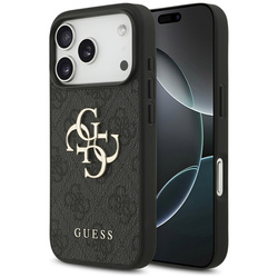 Guess 4G Big Logo - Etui iPhone 17 Pro (czarny) (GUHCP17L4GMGGR)