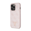 Guess Crossbody 4G Metal Logo - Etui iPhone 14 Pro (różowy) (GUHCP14LP4TDSCPP)