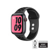 Crong Duo Sport - Pasek do Apple Watch 38/40/41/42 mm (szary/czarny) (CRG-40DSB-BLK)