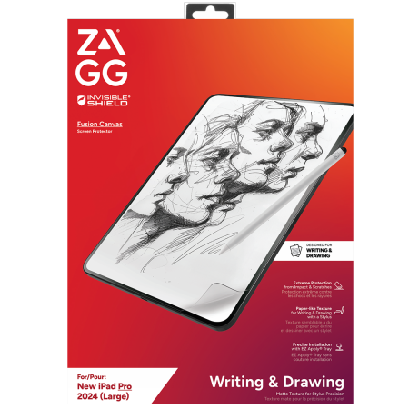ZAGG InvisibleShield Fusion Canvas - antybakteryjna folia ochronna imitująca papier do iPad Pro 13" M4 (2024) (200314352)