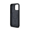 DKNY Liquid Silicone White Printed Logo MagSafe - Etui iPhone 13 Pro Max (czarny) (DKHMP13XSNYACH)