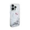 Hello Kitty Liquid Glitter Charms Kitty Head - Etui iPhone 14 Pro (srebrny) (HKHCP14LLIKHET)