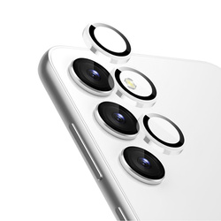 Crong Lens Ring - Szkło hartowane na obiektyw aparatu Samsung Galaxy S24 (przezroczysty) (CRG-LRSGS24-CLR)