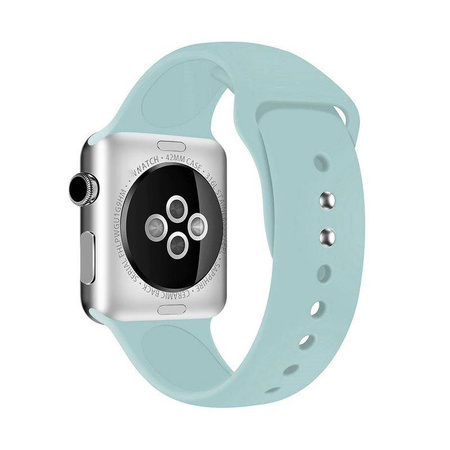 Crong Liquid - Pasek do Apple Watch 44/45/46/49 mm (miętowy) (CRG-44LQB-GRN)