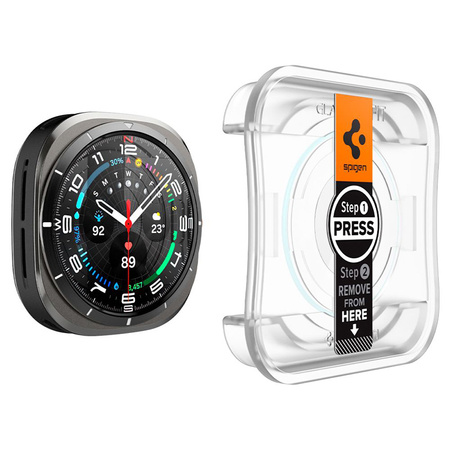 Spigen GLAS.TR EZ FIT 2-Pack - Szkło hartowane do Samsung Galaxy Watch Ultra 47 mm (2 szt) (AGL08349)