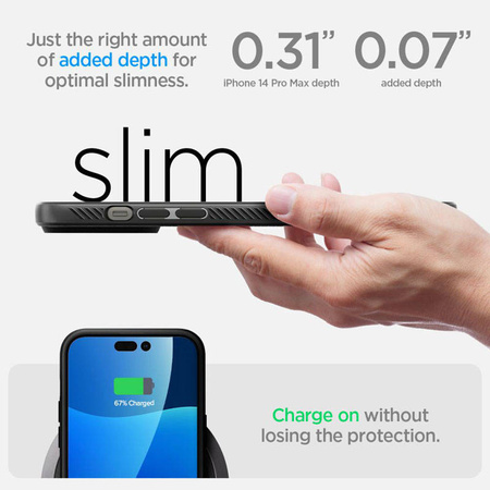 Spigen Liquid Air - Etui do iPhone 14 Pro Max (Czarny) (ACS04813)