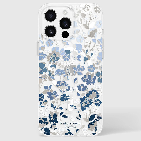 Kate Spade New York Protective Gems MagSafe - Etui iPhone 16 Pro Max (Flowerbed Blue) (KS054464)