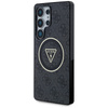 Guess 4G Glitter Triangle Buttons MagSafe - Etui do Samsung Galaxy S25 Ultra (czarny) (GUHMS25LHG4PRTGK)