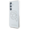 Karl Lagerfeld Rhinestones Karl Head Logo - Etui Samsung Galaxy S25 (przezroczysty) (KLHCS25SHKHDCELT)