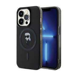 Karl Lagerfeld IML Ikonik MagSafe - Etui iPhone 14 Pro Max (czarny) (KLHMP14XHFCKNOK)
