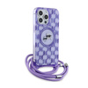 Karl Lagerfeld IML Crossbody Monogram Karl & Choupette Head MagSafe - Etui iPhone 15 Pro Max (fioletowy) (KLHMP15XHCKCKLCU)