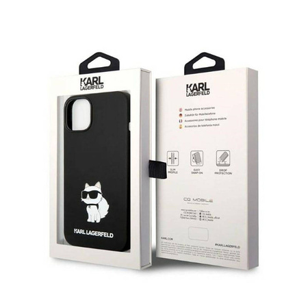 Karl Lagerfeld Silicone NFT Choupette - Etui iPhone 14 Plus (czarny) (KLHCP14MSNCHBCK)