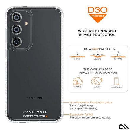Case-Mate Ultra Tough Clear D3O - Etui Samsung Galaxy S24+ (Przezroczysty) (CM053428)
