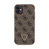 Guess Crossbody 4G Metal Logo - Etui iPhone 11 (brązowy) (GUHCN61P4TDSCPW)