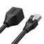 Unitek przedłużacz RJ-45 (8P8C) M-F Cat 6 STP 1 m - Czarny (C1896BK-1M)