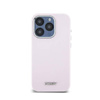 DKNY Liquid Silicone Small Metal Logo MagSafe - Etui iPhone 15 Pro (różowy) (DKHMP15LSMCHLP)