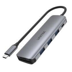 Unitek hub USB-C 3xUSB 3.1 Gen1 PD 100W SD microSD (H1107C)