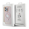 Hello Kitty Ring Stand Glitter Electrop Logo MagSafe - Etui iPhone 15 Pro Max (różowy) (HKHMP15XHRSGEP)