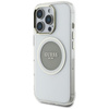 Guess IML Metal Colored Circle Classic Logo MagSafe - Etui do iPhone 16 Pro (szary) (GUHMP16LHTDRCEDG)
