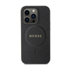 Guess Saffiano MagSafe - Etui iPhone 14 Pro (czarny) (GUHMP14LPSAHMCK)