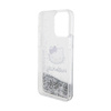 Hello Kitty Liquid Glitter Charms Kitty Head - Etui iPhone 15 Pro Max (srebrny) (HKHCP15XLIKHET)