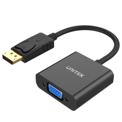 Unitek Adapter DisplayPort na VGA FullHD - czarny (Y-5118E)