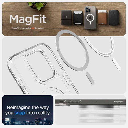 Spigen Ultra Hybrid Mag MagSafe – Etui do iPhone 14 Pro (Biały) (ACS04969)