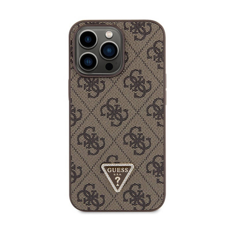 Guess Crossbody 4G Metal Logo - Etui iPhone 13 Pro (brązowy) (GUHCP13LP4TDSCPW)