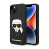 Karl Lagerfeld Silicone Ikonik Karl`s Head - Etui iPhone 14 Plus (czarny) (KLHCP14MSLKHBK)