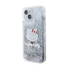 Hello Kitty Liquid Glitter Charms Kitty Head - Etui iPhone 14 (srebrny) (HKHCP14SLIKHET)