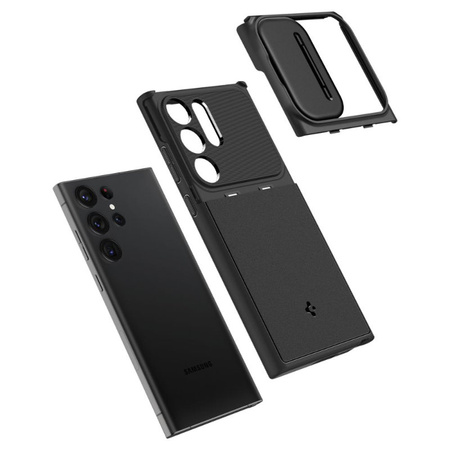 Spigen Optik Armor - Etui do Samsung Galaxy S23 Ultra (Czarny) (ACS05639)