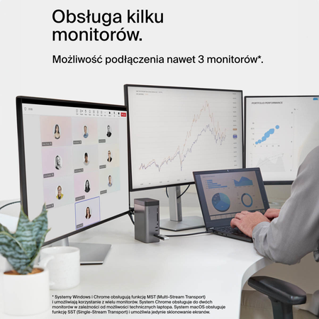 Belkin Stacja dokująca USB-C 11w1, GaN PD 150W, HDMI 8K (INC020KQSGY)