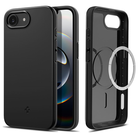 Spigen Thin Fit Mag MagSafe - Etui do iPhone 16e (Czarny) (ACS09135)