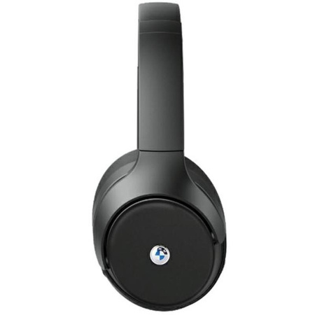 BMW Metal Logos - Bezprzewodowe słuchawki nauszne Bluetooth ANC + ENC (czarny) (BMBHKL601SSLVK)
