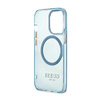 Guess Gold Outline Translucent MagSafe - Etui iPhone 13 Pro (niebieski) (GUHMP13LHTCMB)