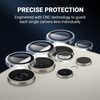 Crong Lens Ring - Szkło hartowane na obiektyw aparatu Samsung Galaxy S24 Ultra (przezroczysty) (CRG-LRSGS24U-CLR)