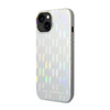Karl Lagerfeld Monogram Iridescent - Etui iPhone 14 Plus (srebrny) (KLHCP14MLGMMSV3)