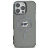 Karl Lagerfeld IML Metal Choupette Head MagSafe - Etui iPhone 16 Pro (czarny) (KLHMP16LHLSCHK)