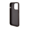 Guess Grip Stand 4G Triangle Strass Logo - Etui iPhone 15 Pro Max (brązowy) (GUHCP15XPGS4TDW)