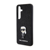 Karl Lagerfeld Fixed Glitter Ikonik Logo Metal Pin - Etui Samsung Galaxy S24 (czarny) (KLHCS24SGKNPSK)