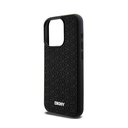 DKNY 3D Rubber Repeat Pattern - Etui iPhone 15 Pro Max (czarny) (DKHCP15X3DRPWK)