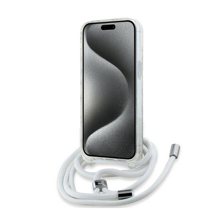 Karl Lagerfeld IML Crossbody Monogram Karl & Choupette Head MagSafe - Etui iPhone 15 / 14 / 13 (przezroczysty) (KLHMP15SHCKCKLCT)