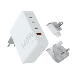 XTORM Ładowarka turystyczna 140W GaN +kabel USB-C PD biała (XXVC2140)