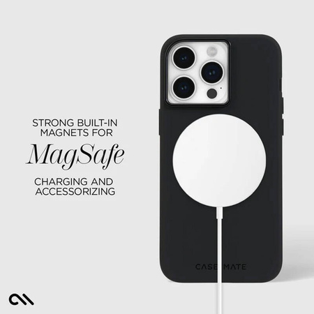 Case-Mate Silicone MagSafe - Etui iPhone 15 Pro Max (Black) (CM051656)