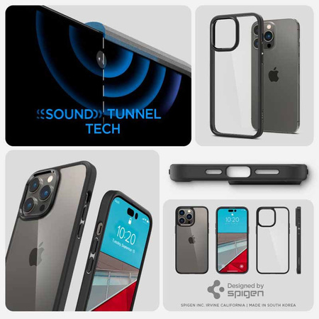Spigen Ultra Hybrid -  Etui do iPhone 14 Pro (Czarny) (ACS04961)