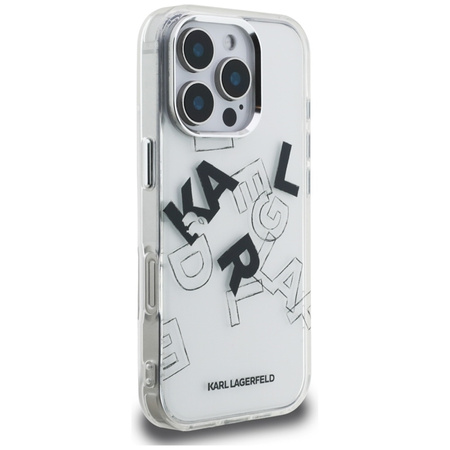 Karl Lagerfeld IML Sketched Graphic - Etui iPhone 16 Pro (przezroczysty) (KLHCP16LHMLGFCH)