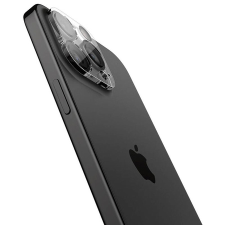Spigen Optik.TR Camera Protector - Szkło ochronne na obiektyw do iPhone 15 Pro / 15 Pro Max / iPhone 14 Pro / 14 Pro Max (2 szt) (Przezroczysty) (AGL05761)