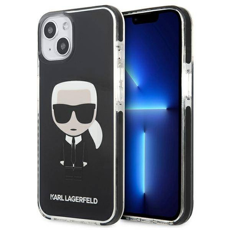 Karl Lagerfeld Fullbody Ikonik - Etui iPhone 13 mini (Black) (KLHCP13STPEIKK)