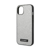 Karl Lagerfeld Glitter Plaque Logo - Etui iPhone 14 Plus (srebrny) (KLHCP14MG2ELS)